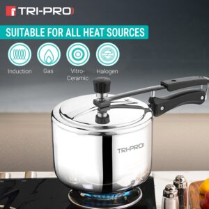 Bergner TriPro Tri-Ply 3L Inner-Lid Pressure Cooker, Induction image 6