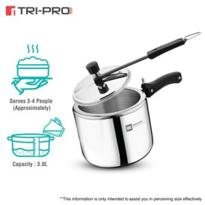 Bergner TriPro Tri-Ply 3L Inner-Lid Pressure Cooker, Induction image 7