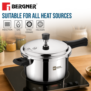 Bergner BE Essentials Tri-Ply Pressure Cooker, 3-Piece Set image 5