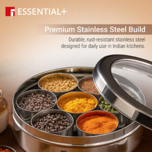 Bergner Essential Plus Stainless Steel 7 in 1 Masala Dabba image 3