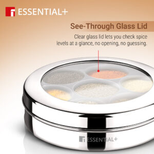 Bergner Essential Plus Stainless Steel 7 in 1 Masala Dabba image 6