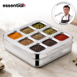 Bergner Essential Plus Stainless Steel 9 in 1, 24cm (150ml) with Clear Lid image 2