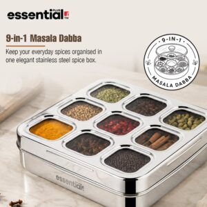Bergner Essential Plus Stainless Steel 9 in 1, 24cm (150ml) with Clear Lid image 4