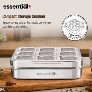 Bergner Essential Plus Stainless Steel 9 in 1, 24cm (150ml) with Clear Lid image 5