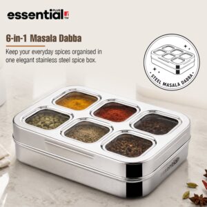 Bergner Essential Plus Stainless Steel 6 in 1, 24.5cm (150ml) with Clear Lid image 5