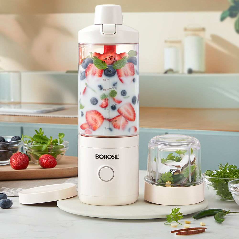 Borosil NutriMate 75W Portable Blender