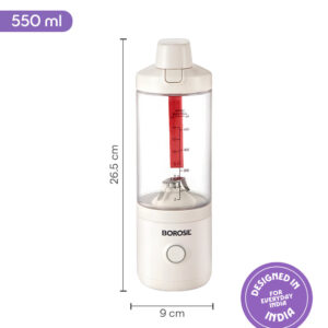 Borosil NutriMate 75W Portable Blender | 550ml Tritan Bottle-Jar, USB-C Rechargeable, Dishwasher-Safe | 1-Year Warranty image 2