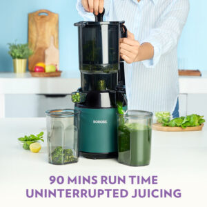 Borosil Vita Rich Slow Juicer | Low-RPM Cold Press, Nutrient-Rich Pulp-Free Juice, Quiet Operation image 8