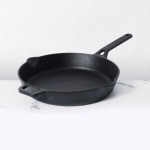 Meyer Pre-Seasoned Cast Iron Frypan / Skillet, Single Handle | 20–26 cm | Naturally Non-Stick, Induction & Gas – 26 cm