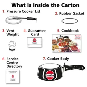 Hawkins Contura Black 1.5L Pressure Cooker CB15 image 5
