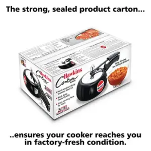 Hawkins Contura Black 2L Pressure Cooker CB20 image 4
