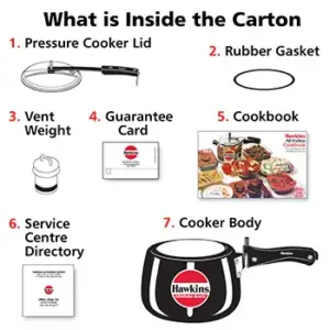 Hawkins Contura Black 3L Pressure Cooker CB30 image 5