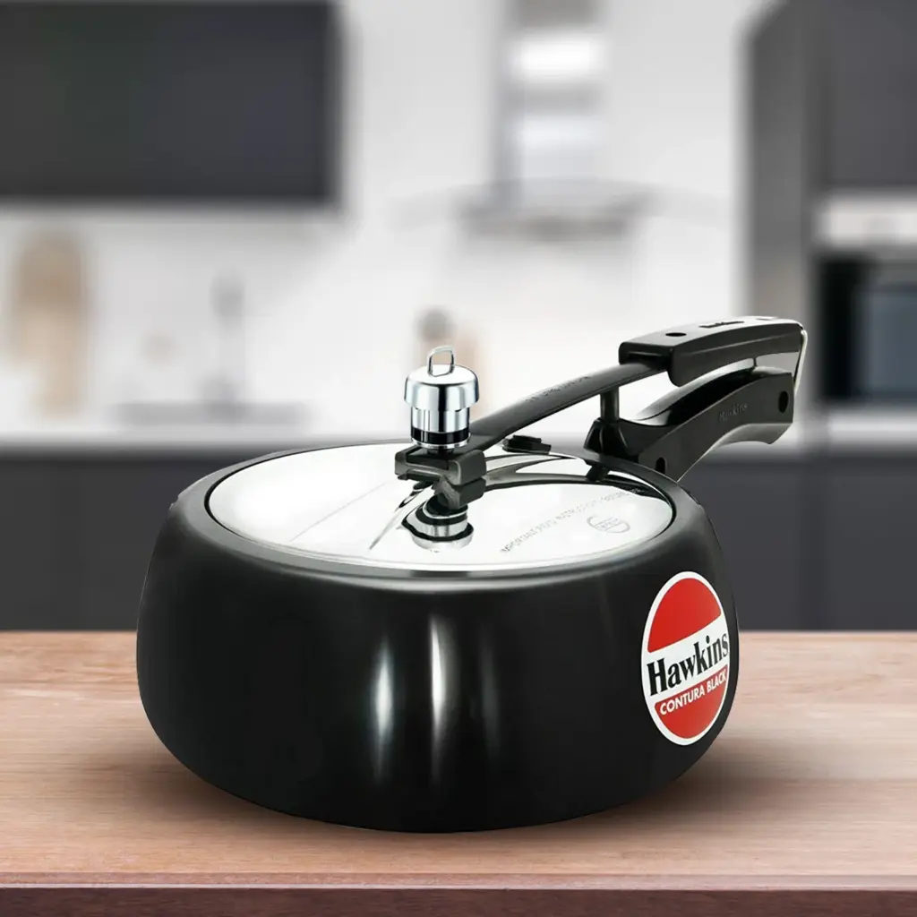 Hawkins Contura Black 3.5L Pressure Cooker CB35 — Bihari Di Hatti