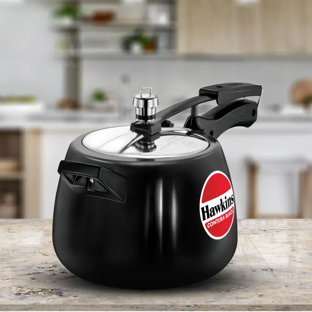 Hawkins Contura Black 4L Pressure Cooker CB40 — Bihari Di Hatti