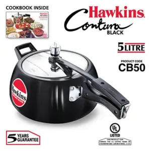 Hawkins Contura Black 5L Pressure Cooker CB50 image 2