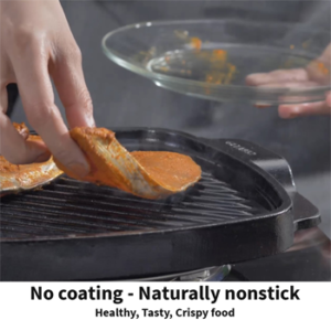Reinforced Cast Iron Grill n Griddle 22 cm (CIGG22) image 2