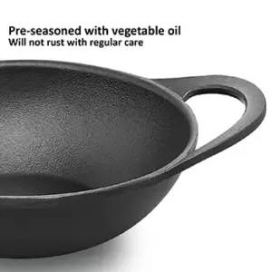 Hawkins Futura 2L Cast Iron Kadhai with Glass Lid image 5