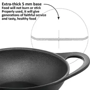 Hawkins Futura 2L Cast Iron Kadhai with Glass Lid image 6