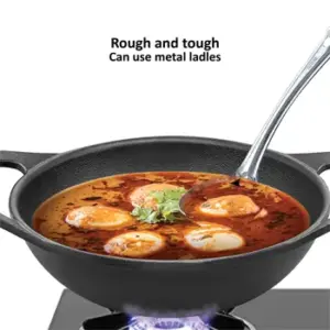 Hawkins Futura 3.5 L Cast Iron Kadhai with Lid – Naturally Nonstick image 4