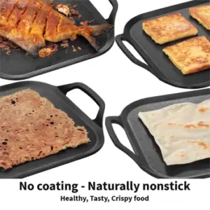Hawkins Futura 26cm Cast Iron Square Tava – Nonstick image 2