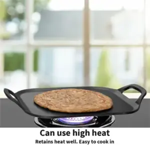 Hawkins Futura 26cm Cast Iron Square Tava – Nonstick image 3