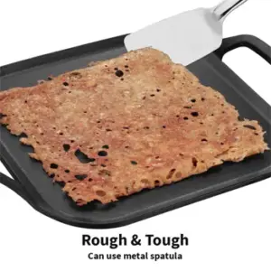 Hawkins Futura 26cm Cast Iron Square Tava – Nonstick image 6