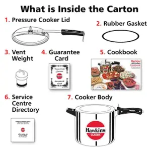 Hawkins Classic 10L Pressure Cooker CL10 image 5
