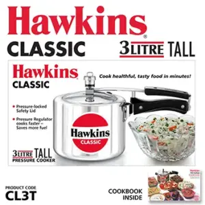 Hawkins Classic 3L Tall Pressure Cooker CL3T image 2
