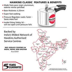 Hawkins Classic 3L Tall Pressure Cooker CL3T image 3
