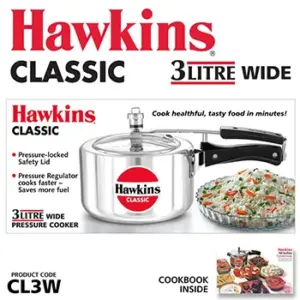 Hawkins Classic 3L Wide Pressure Cooker CL3W image 2