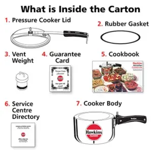 Hawkins Classic 3L Wide Pressure Cooker CL3W image 5