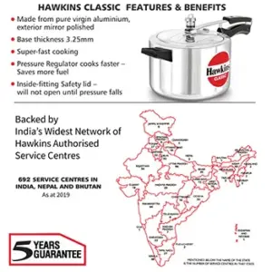 Hawkins Classic 5L Pressure Cooker CL50 image 3