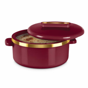 Milton Curve Casserole - Maroon, 2500 ml