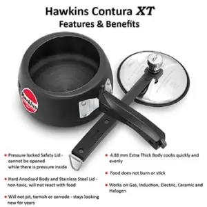 Hawkins Contura Black XT 1.5L Pressure Cooker CXT15 image 3