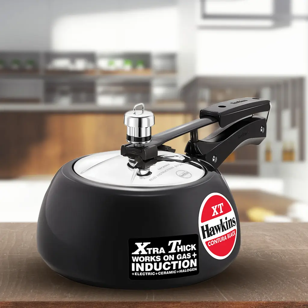 Hawkins Contura Black XT 2L Pressure Cooker CXT20 — Bihari Di Hatti
