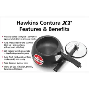Hawkins Contura Black XT 3L Pressure Cooker CXT30 image 3