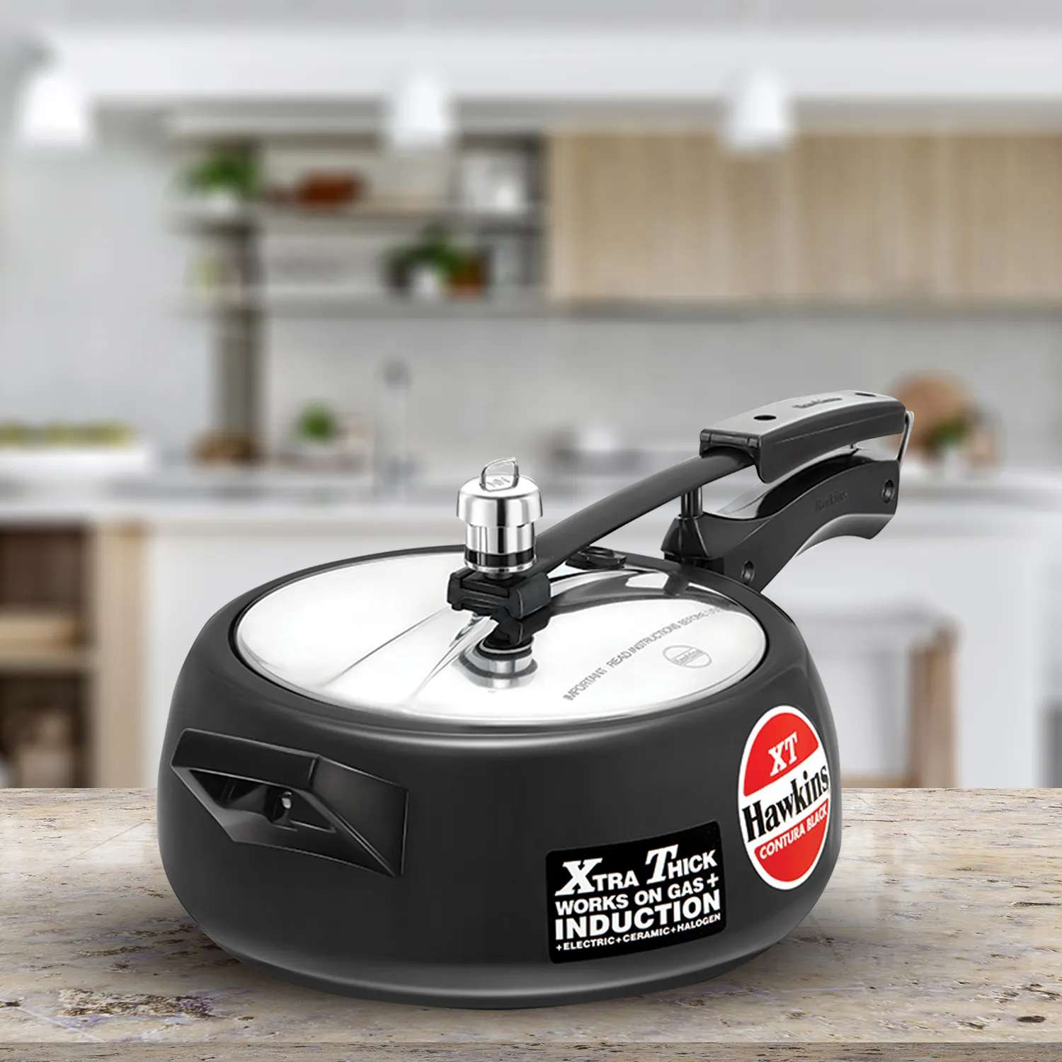 Hawkins Contura Black XT 3.5L Pressure Cooker CXT35