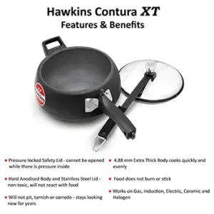 Hawkins Contura Black XT 3.5L Pressure Cooker CXT35 image 3