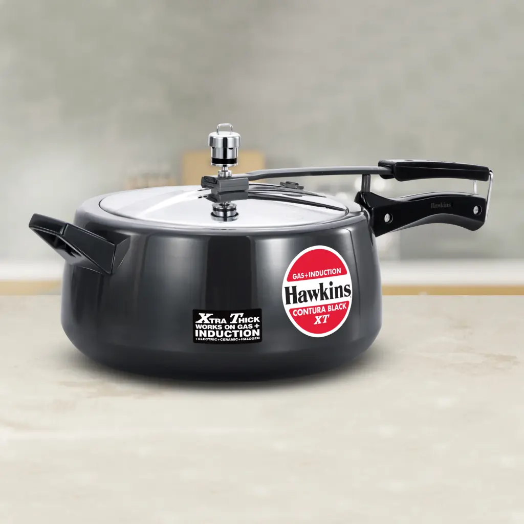 Hawkins 6.5L Contura Black XT Pressure Cooker — Bihari Di Hatti
