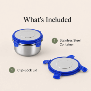 Kraft Stainless Steel Airtight Storage Container | 250 ml – 1250 ml Options image 8