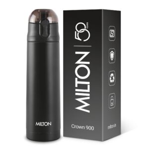 Milton Crown Thermosteel Bottle – Black, 750 ml
