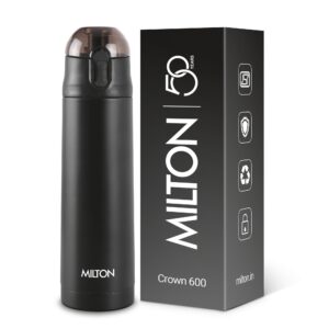 Milton Crown Thermosteel Bottle – Black, 500 ml