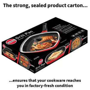 Die Cast Grill Pan 30 cm with Glass Lid (DCGP30G) image 6