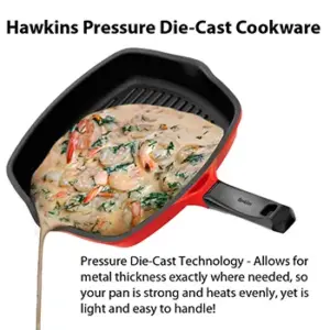 Hawkins 30cm Die-Cast Nonstick Grill Pan image 4