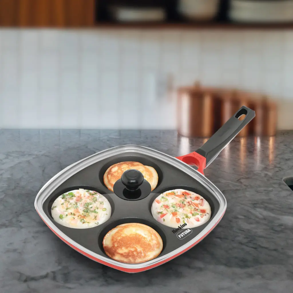 Die Cast Multi Snack Pan with Glass Lid (DCMS30G) — Bihari Di Hatti