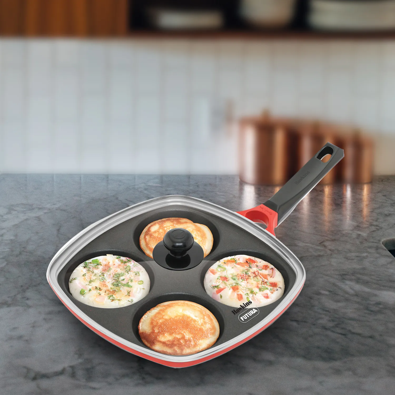 Die Cast Multi Snack Pan with Glass Lid (DCMS30G)