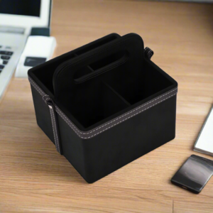 Doté Leatherette Multi-Utility Organiser - Black