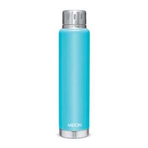 Milton Elfin Thermosteel Water Bottle | Double-Wall Vacuum Insulated, Hot & Cold, Leak-Proof & BPA-Free - Light Blue, 750 ml