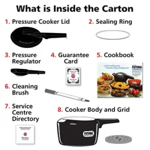 Hawkins Futura 3L Hard Anodised Pressure Cooker FP30 image 6