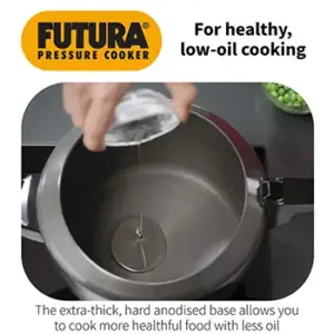 Hawkins Futura 4L Pressure Cooker FP40 – Hard Anodised image 3